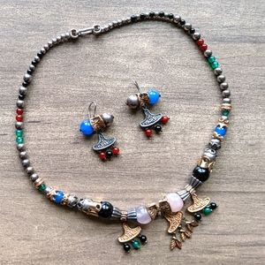 Vintage Necklace and Earrings Set